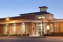 New construction of Teche Bank branch designed by Architects Southwest. Located in Houma, Louisiana.